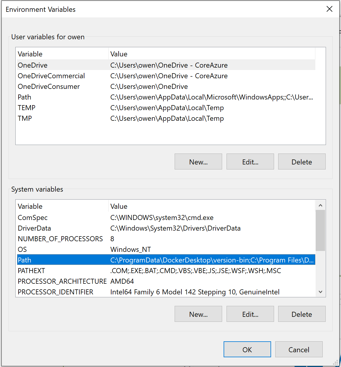 Environment Variables