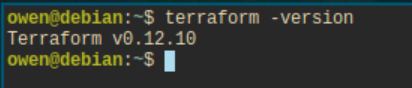 Terraform version